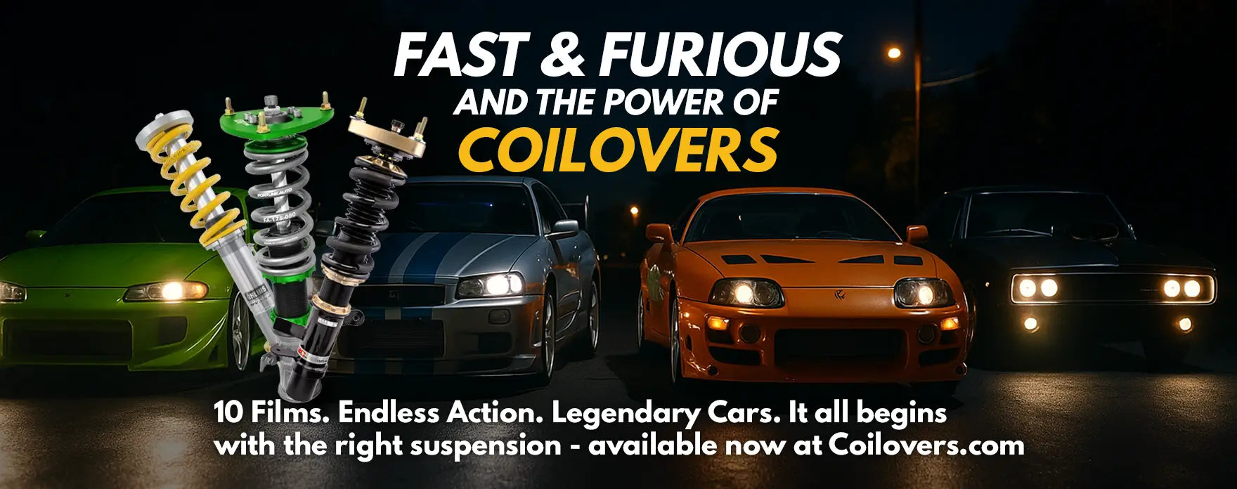 Coilovers and the Fast & Furious Legacy: Built to Perform, Engineered to Inspire