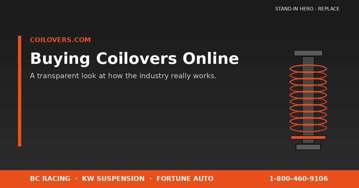 Buying Coilovers Online: A Transparent Look at How the Industry Really Works