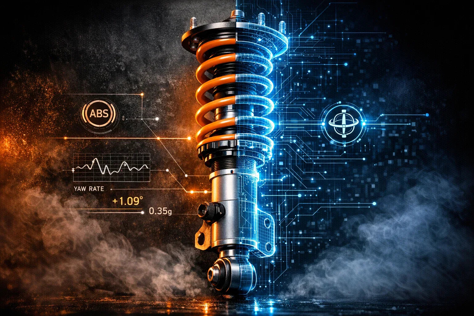 Race data acquisition and telemetry for suspension