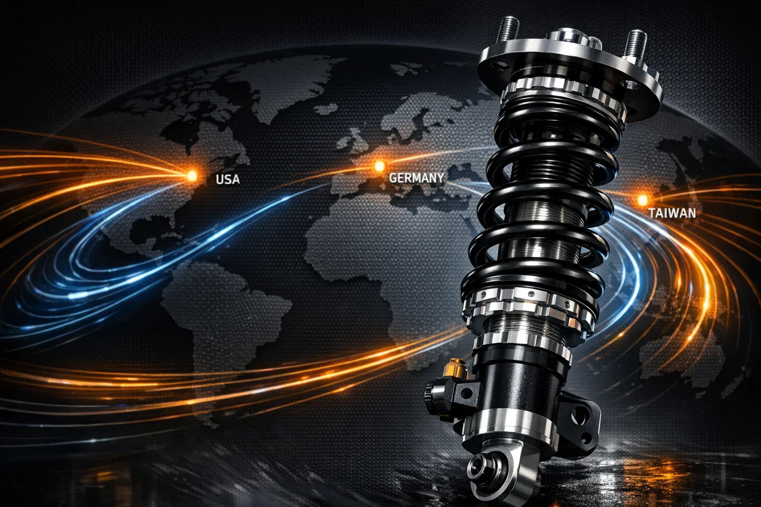The Hidden Logistics of Handling: Understanding the Global Supply Chain of Coilover Manufacturers