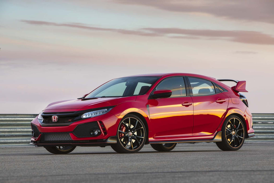 2017 Honda Civic Type R red car front three-quarter view
