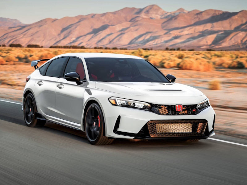 2023 Honda Civic Type R driving on a road