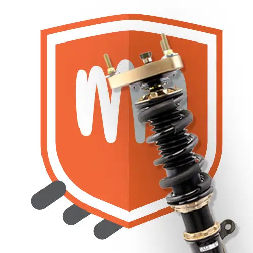 Upcart shipping protection with shield and BC Racing Coilover.