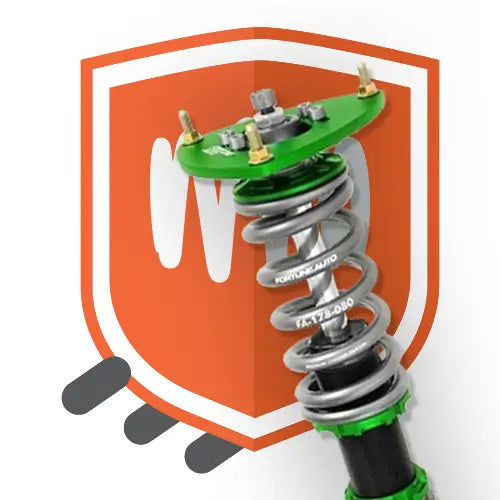 Upcart shipping protection with shield and Fortune Auto Coilover.