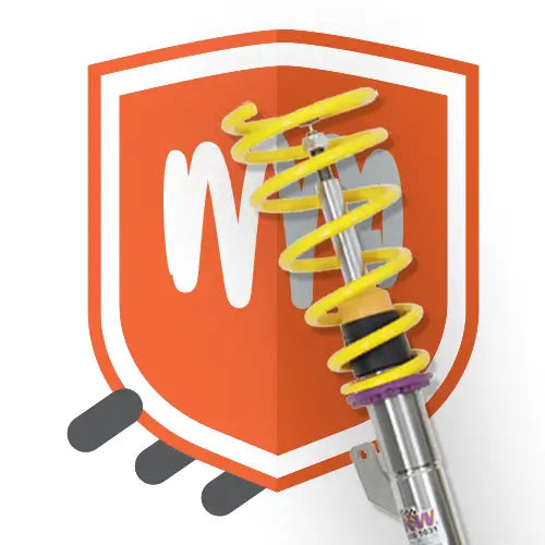 Upcart shipping protection with shield and KW Coilover.