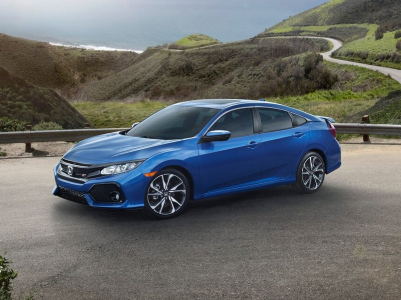 2018 Honda Civic Hatchback FK7 blue car on road