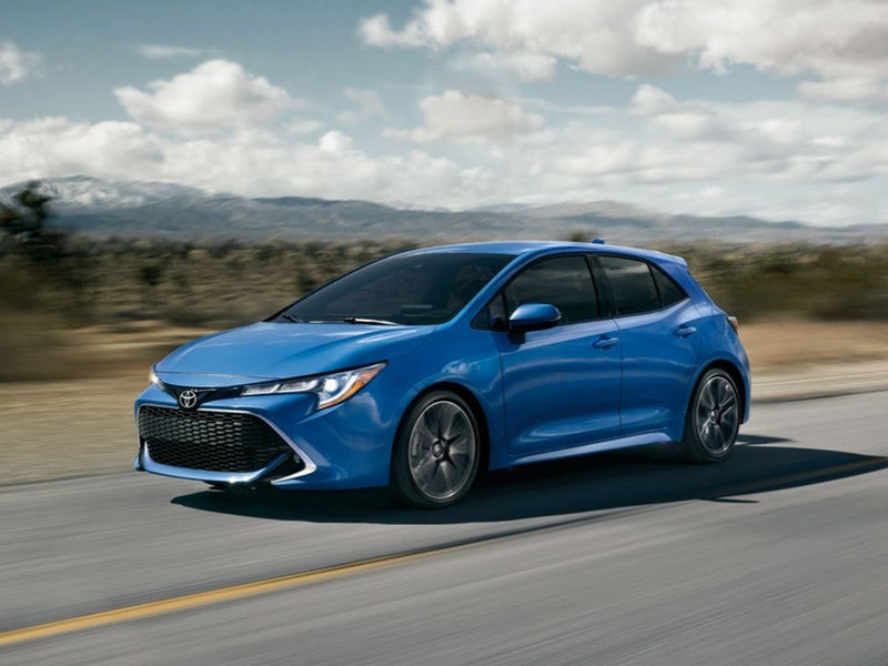 2019-2022 Toyota Corolla Hatchback driving on road
